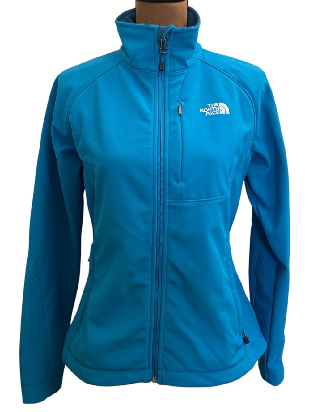 The North Face Apex Bionic Softshell Women’s Blue Full Zip Jacket Size M